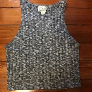 Grey crop top from pacsun